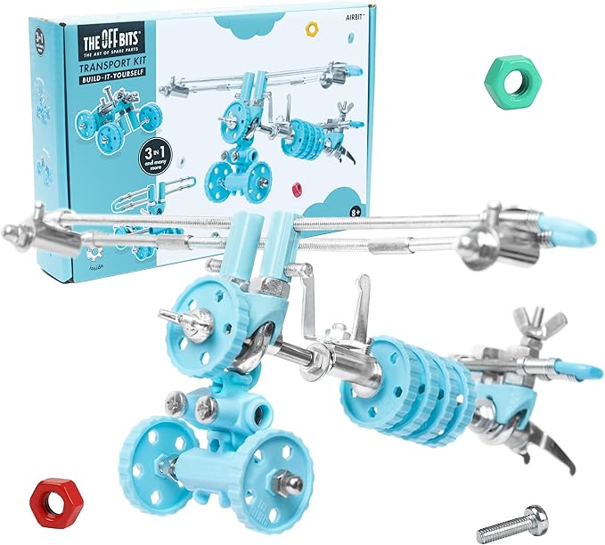The Off Bits AirBit – Build Your Own Airplane! STEM Building Kit for Creative Kids 8-12 & Curious Adults, Fun Educational Gift for Boys & Girls