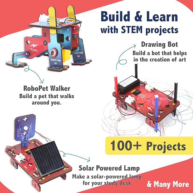 Butterfly Edufields 200+ Jumbo STEM Projects Kit for Kids Age 12-14 | Engineering & Science Experiments for 8-12 Year Olds | Electronics Circuits | Best Birthday Gift for Kids Age 12-14