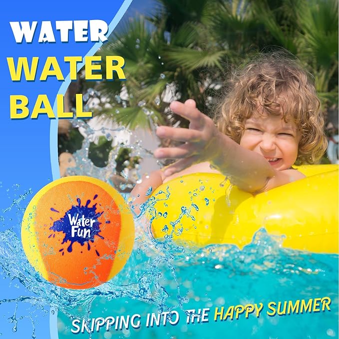 Water Skipping Ball for Children Water Bouncing Beach Pool Toy Ball for Adult Swimming Pool Games Party Favors Decoration