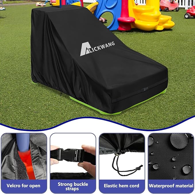 Kids Water Table Cover,Outdoor Heavy Duty 600D Waterproof Toddler Water Play Table Cover,Compatible with Step2 Waterpark Wonders Two-Tier Water Table