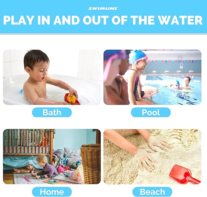 Swimline Original 3-Pack Diving Toys LED Light-Up Glowing Fun Torpedo Turbos Catch The Fish Retrieval Game for Swimming Pool & Bath Tub for Kids Multi Color Flashing Underwater Dive Practice Learn
