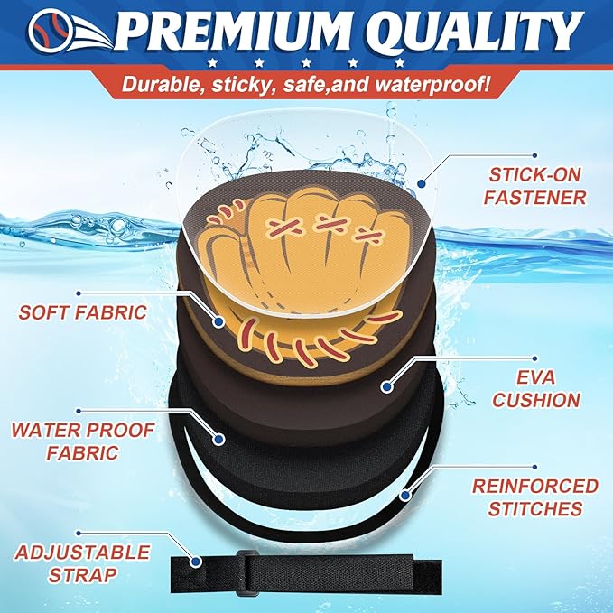 4 Pack Catch Ball Game Set, Outdoor Toys for Kids Ages 4-8-12, Kids Baseball Training Glove for Sports, Summer Toys Pool Beach Backyard Lawn Games for Toddlers Kids Family, Fun Ideal Gifts