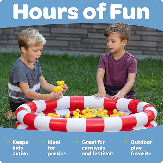 Duck Pond Matching Carnival Game, Outdoor Games for Kids Birthday Party Field Day Fun Activities for Kids 4-8, 3-5 - Outdoor Water Toys and Games for Backyard, Memory Game, Easter Gift Summer Toy