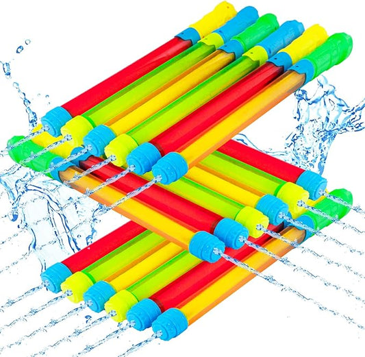 Squirt Guns Super Water Soaker Blaster, 16.5'' Squirt Guns Bulk Summer Outdoor Swimming Pool, Backyard, Beach Water Game Fighting Play Toys (4)