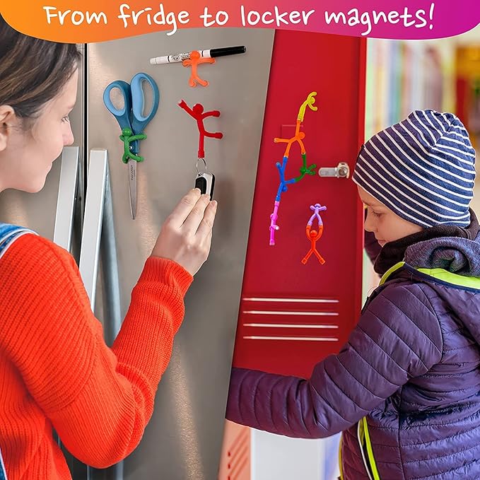 MAGMEN Magnetic Classic and Upgraded Strength Multipurpose Travel Toys for Toddler, Stretchy, Fun, Creative and Educational Fidget Toys for Kids and Adults Ages 3 and Up - Pack of 40 Mixed Set