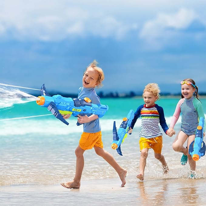 Water Gun for Kids, Super Squirt Guns Water Soaker Blaster - 2 Nozzle, 4 Shooting Modes Switch - Crossbow Design - 26 Ft Long Shooting Range - Summer Toys Gun for Boys Girls Adults Outdoor Pool