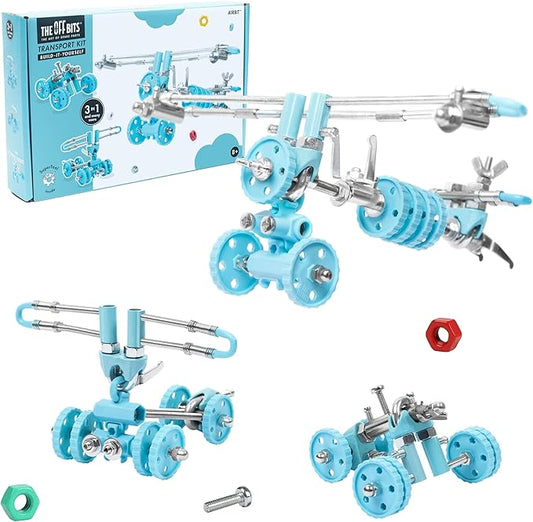 The Off Bits AirBit – Build Your Own Airplane! STEM Building Kit for Creative Kids 8-12 & Curious Adults, Fun Educational Gift for Boys & Girls