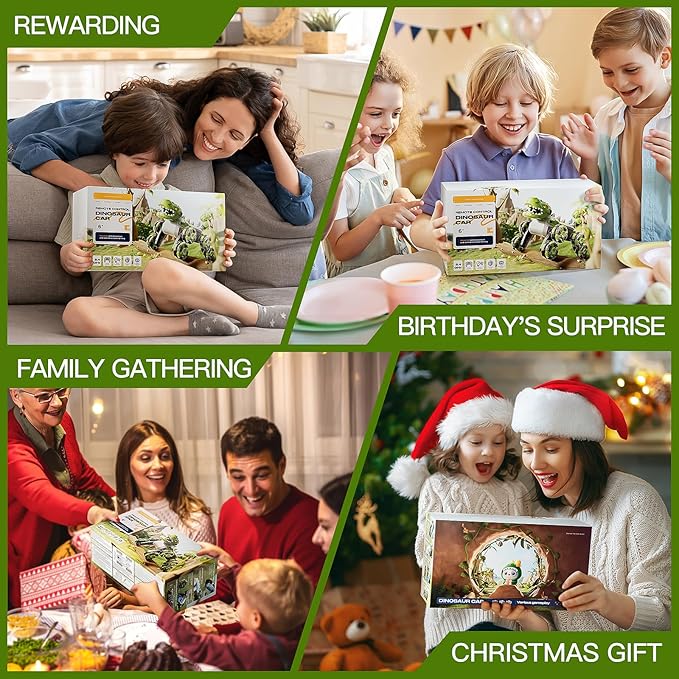 8WD Remote Control Car, 2.4GHz Remote Control Dinosaur for Boys 4-7,Suitable for Children Aged 8-12, Children's Birthday Gift Recommendation (Green)