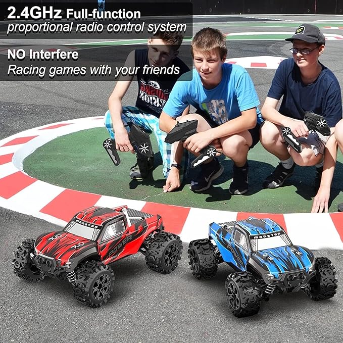 25MPH Fast RC Car for Boys – 1:18 Scale Off-Road 4x4 Rock Crawler, Waterproof All-Terrain Truck with 2.4GHz Control & Extra Battery
