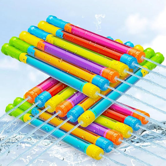 18pcs Water Gun Blaster Toys - Colorful Water Squirter for Kids 40ft Squirt Gun for 3-6-8-12 Girls BoysTeens Adults, Water Blaster for Swimming Pool Beach Oceans Summer Party Games Yards Outdoor