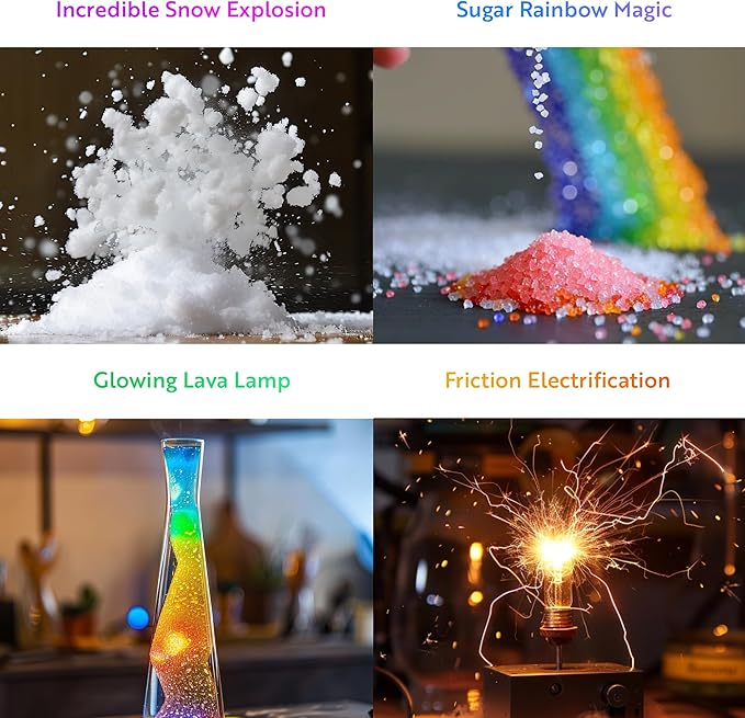 Playz Mega Kaboom! 150+ Explosive Science Experiments Kit for Kids Age 8-12 with 75 App & Video Guided Experiments - Chemistry Set STEM & Educational Toys & Gifts for Boys, Girls, Teenagers & Kids