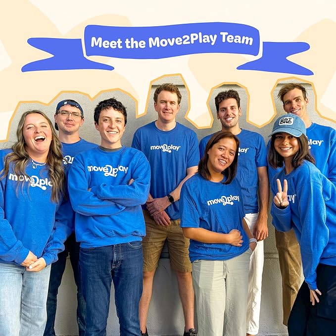 Move2Play, Egg Toss, Hilariously Wild and Fun Active Play Game | Easter Basket Stuffer | Easter Gift for Kids & Toddlers | Boys & Girls Ages 3, 4-8+ | Indoor/Outdoor Toy