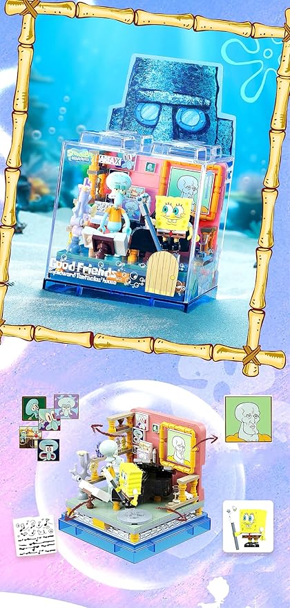 Exquisite Toy Building Block Box Set Series 1 Island Building Blocks Birthday Gifts for Boys and Girl with Themed Characters for 14+ Teenagers & Adults