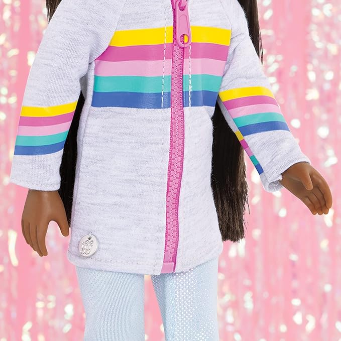 Glitter Girls - Jana & Cuddles 14-inch Poseable Fashion Doll-plush Dog Pet - Dolls for Girls Age 3 & Up