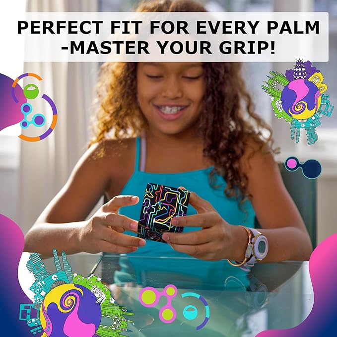 SHASHIBO Meow Wolf Shape Shifting Box - STEM Magnetic Fidget Cube That Transforms Into Over 70 Shapes, Download Fun in Motion Toys Mobile App (QDOT Map)