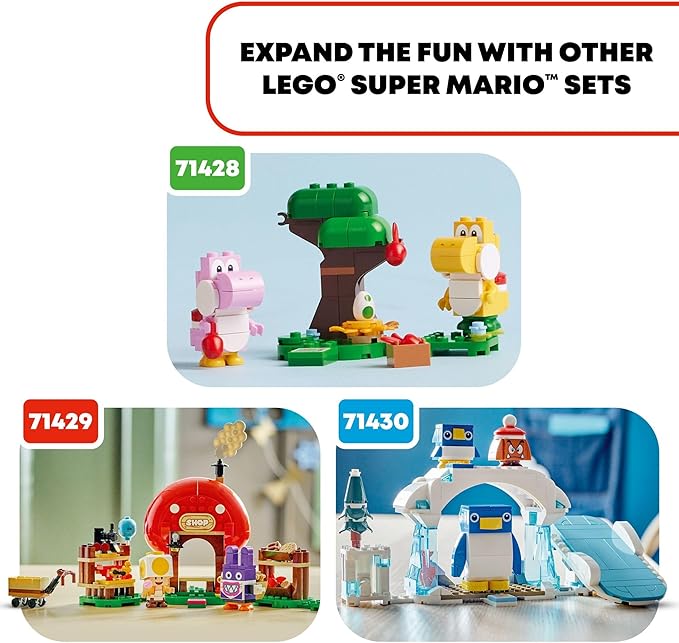 LEGO Super Mario Bowser’s Muscle Car Expansion Set, Collectible Bowser Toy for Kids, Gift for Boys, Girls and Gamers Ages 8 and Up, 71431