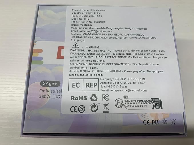 Kids Camera Toy, masterbee Children Age 3-12, Christmas/Birthday Gifts for Girls, 1080P HD Video, Gift for 3 4 5 6 7 8 9 10 11 12 Year Old Girl Blue