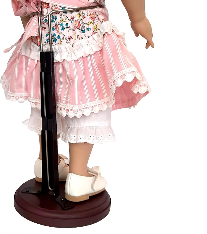 THE QUEEN'S TREASURES 18" Doll Accessories, Set of 2 Wooden Doll Stand, Sized for 18 Inch Dolls & American Girl Dolls