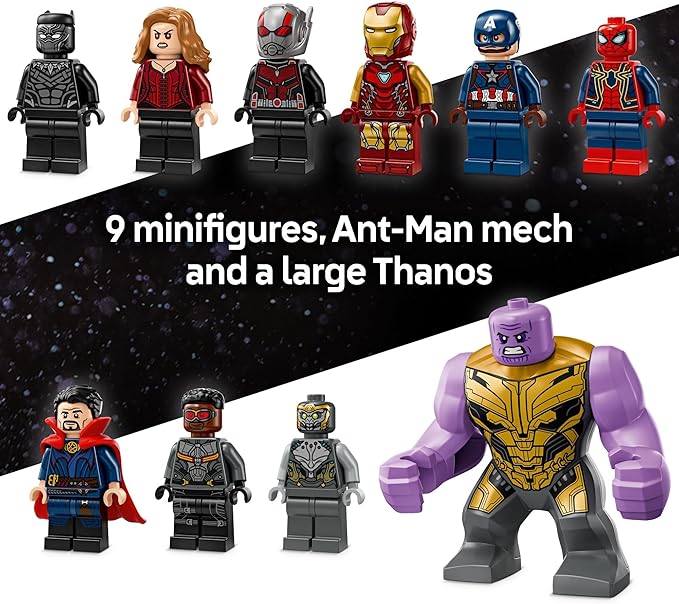 LEGO Marvel Avengers: Endgame Final Battle - Super Hero Building Set for Kids, Ages 10+ - 10 Figures Including Iron Man, Black Panther, and Iron Spider - Birthday Gift for Boys and Girls - 76323