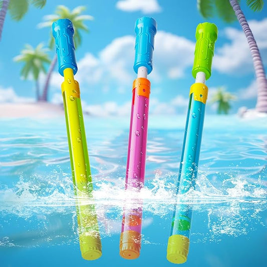 Water Gun Squirt Toys for Kids Adults: Pool Water Blaster Guns for Kids Age 3-4-5-8-12 Bulk - Fun Squirt Gun Toy for Swimming Beach Summer Outdoor Outside Party Games(3 Pack)