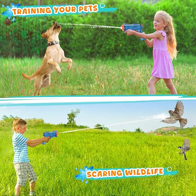 Water Squirt Guns Toys for Kids: Super Water Gun for Boys Girls Adults - Small Outdoor Water Gun Toy for Pool Beach Swimming Summer Games Yard Party (2 Pack)