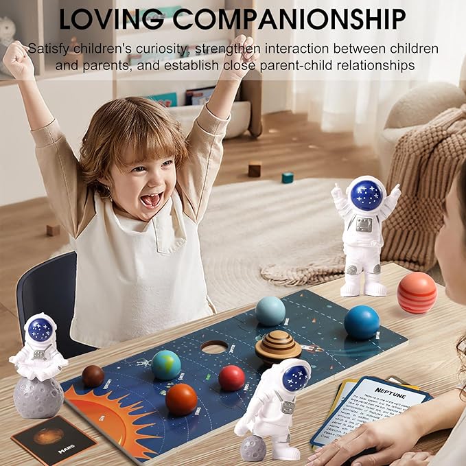 Wooden Solar System Model Board,Kids Solar System,Montessori Planet Toys,Educational Planets Balls,Preschool Learning Puzzle,Space Learning Toys