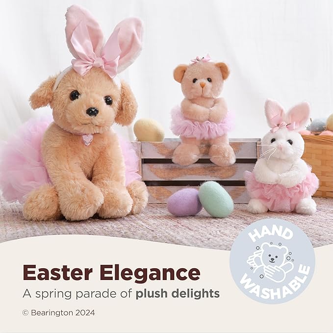 Bearington Lil' Twirls Bunny Ballerina 6 in Stuffed Animals - Plush Toys for Girls - Bunny Stuffed Animal - First Doll for Baby Girl