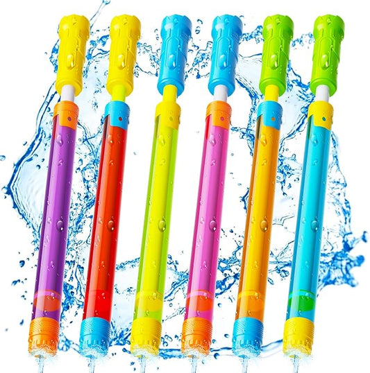 Water Gun Squirt Toys for Kids Adults: Shoot Up to 40 Feet - Outdoor Super Blaster Water Guns for Kids Age 3-4-5-8-12 Bulk - Fun Water Squirter Toy for Swimming Pool Beach Summer Outside Party Games