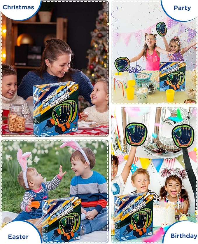 Aywewii Toss and Catch Ball Game Outdoor Beach Pool Toys for 3 4 5 6 7 8 Year Old Toddlers Boys Girls Kids Toys Birthday Gift Baseball Training Outside Lawn Camping Yard Games