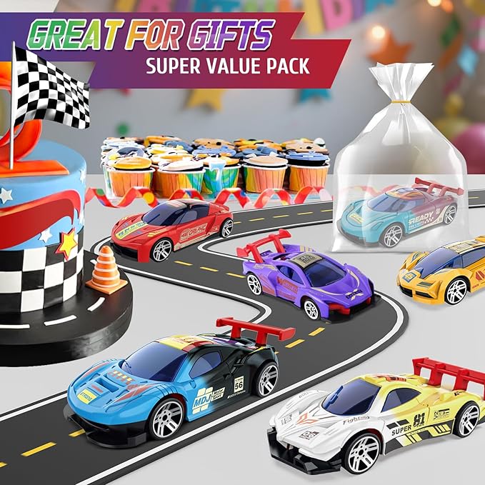 Color Changing Cars Toys Bath Toys for Ages 5-7 Pool Toys Water Toys Outdoor Toys for Kids Ages 4-8 Boys Gifts Cars Themed Party Favors Goodie Bag Stuffers Funny Gifts for Kids Sensory Die-Cast Toys