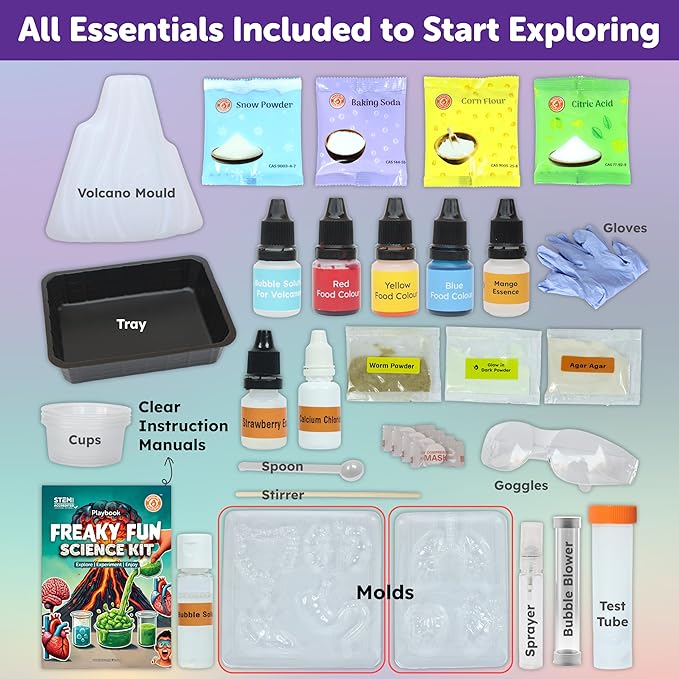 Butterfly EduFields Freaky Science Kit for Boys and Girls Ages 8-10-12-14 | Science Experiment Kits | Birthday Gifts for Kids | STEM Learning Toys for 8,9,10,11,12,13,14 Year Olds| Science Project Kit