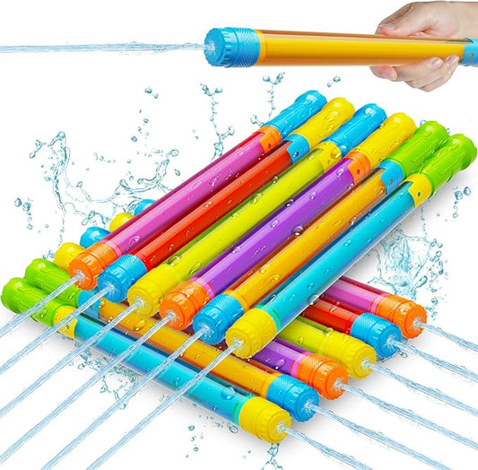 Water Gun Squirt Toys for Kids Adults: 12 PCS Outdoor Blaster Water Guns for Kids Age 3-4-5-8-12 Bulk - Fun Water Squirter Toy for Swimming Pool Beach Summer Outside Party Games