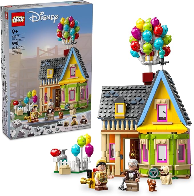 LEGO Disney and Pixar ‘Up’ House, Classic Disney Celebration Building Toy Set for Kids and Movie Fans Ages 9 and Up, A Fun Gift for Disney Fans and Anyone Who Loves Creative Play, 43217
