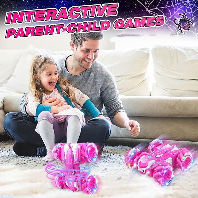 Dolanus Spider Remote Control Car, RC Cars Kids Toys Girls 3-5, Toys for Ages 8-13, Gifts for 3 4 5 6 7 8 10 12 Year Old Girls Kids Toddlers Birthday