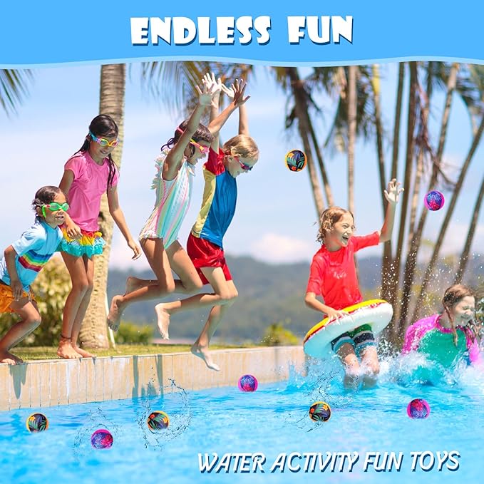 Water Skipping Ball for Children Water Bouncing Beach Pool Toy Ball for Adult Swimming Pool Games Party Favors Decoration