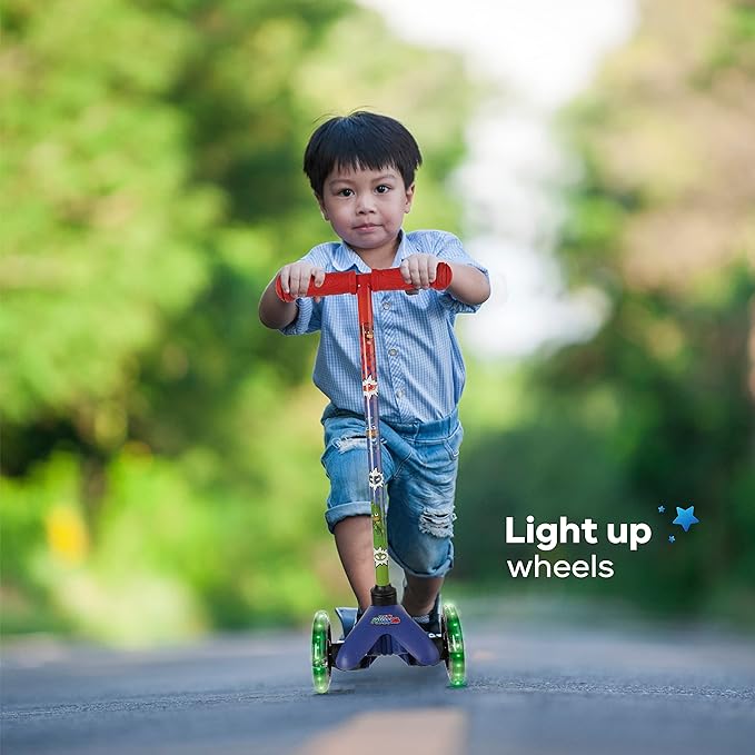 Scooter for Kids Ages 3-5 - Extra Wide Deck & Light Up Wheels, Self Balancing Kids Toys for Boys & Girls, Choose Your Favorite Character