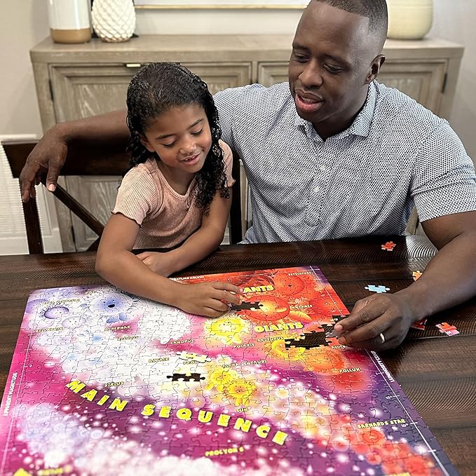 Celestial Buddies So Many Stars! 500 Piece Jigsaw Astronomy Space Puzzle and Poster for Ages 8+ | Educational Star Poster for Science STEM Learning (So Many Stars!)