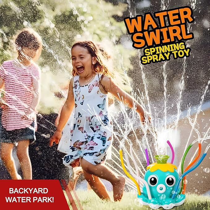Water Sprinkler Baseball Toy for Kids Outdoor Play โ 2-in-1 Splash Game with Bat & Balls, Backyard Summer Water Toys for Toddlers and Children, Fun Lawn Activities for Boys Girls Ages 3-12
