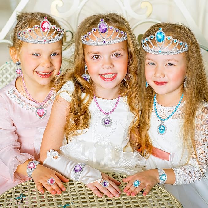 Princess Dress Up Toys & Jewelry Boutique,Girl Role Play Gifts,Kids Toys for 3-6 Years Girl Toddler B-Day Party Favors