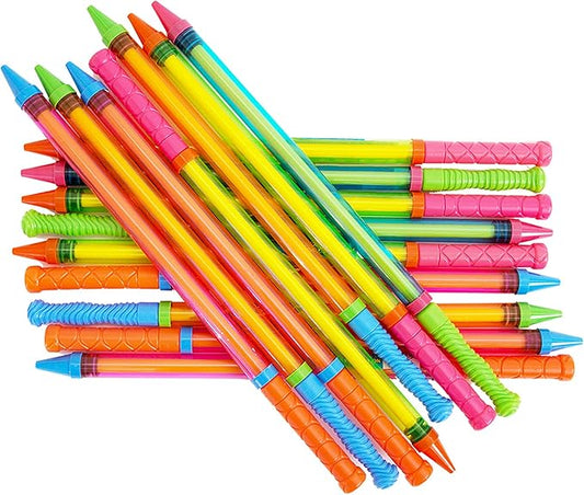 Boley Crayon Water Blasters - 16 Pack 23" Super Soaker Water Guns for Kids & Adults - Big Pool Party Game Set, Colorful Squirt Guns, Outdoor Fun, Summer Toys for Beach, Backyard, BBQ, and More