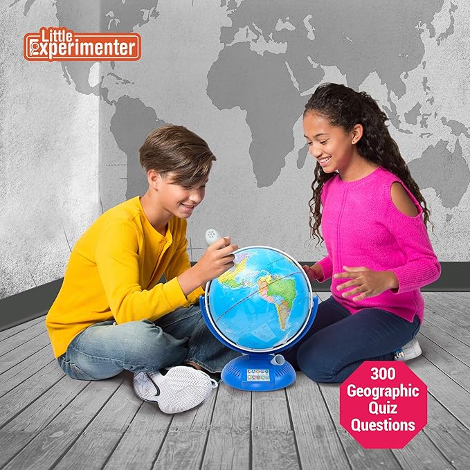 Interactive Globe for Kids with Wireless Smart Pen, 9โ Globes with Stand, Learning & Education STEM Toys, Talking World Map Gift for Children, Birthday Gifts for Boys & Girls Ages 7 8-12 Years Old
