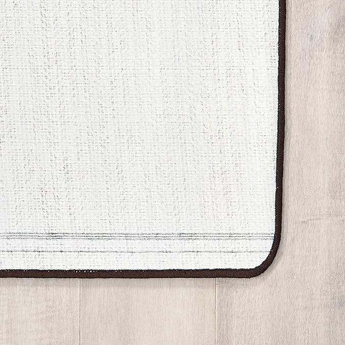 Carpets for Kids 11726 KIDSoft Alphabet Blocks Literacy Classroom Seating Rug in Nature Colors 6ft x 9ft Rectangle Brown