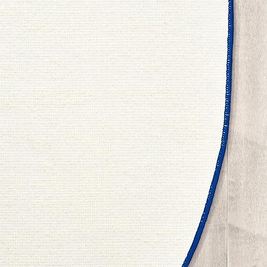 Carpets for Kids 1766 KIDSoft Tranquil Trees Decorative Classroom Nursery Room Rug 6ft X 9ft Oval Blue