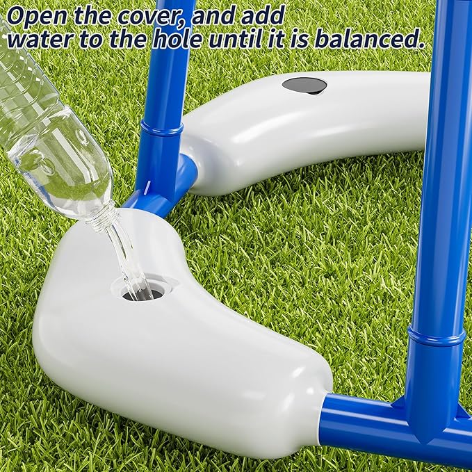 2 in 1 Pool Basketball Hoop Game for Kids Ages 3 4 5 6 7 Year Old, Floating Pool Toys with 4 Balls, Tossing Game, Summer Outdoor Swimming Water Play, Cool Party Gifts for Kids Adults Age 3-12