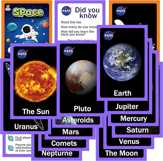 COOLDUCK Space Toy Set for Boys Girls, Kids' Play Spaceships, Space Shuttle, Space Capsule, Space Rover, Space Station, Astronauts Figure, Rocket Toys for Any Interstellar Mission Adventure