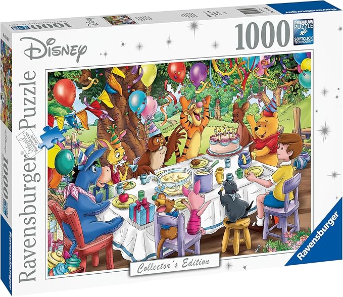 Ravensburger Disney Winnie The Pooh 1000 Piece Jigsaw Puzzle - Unique Softclick Technology Vibrant, Glare-Free Imagery | Ideal for Adults and Kids Aged 12 and Up - 16850