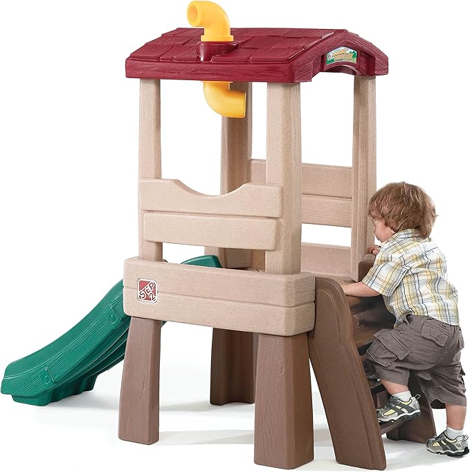 Step2 Play Naturally Playful Lookout Treehouse, Kids Outdoor Playset, Backyard Playground Set, Slide, Ladder, Pivoting Periscope, Outside Jungle Gym, For Toddlers 1.5+ Years Old