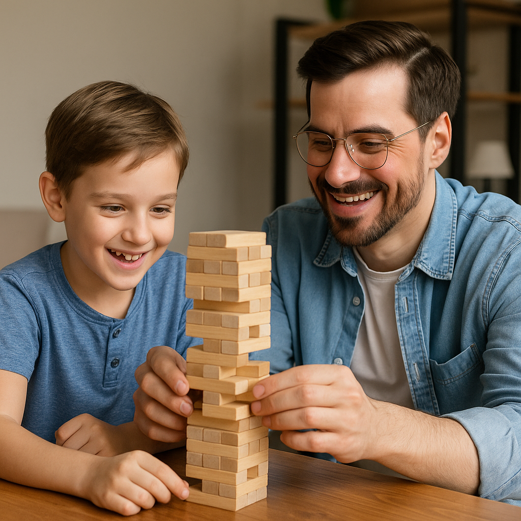 “Building Skills and Smiles: Why Jenga Is the Perfect Game for Parent-Child Play”