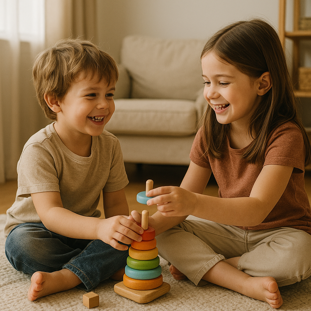 Sharing Toys, Growing Hearts: Sibling Bonding Through Playtime