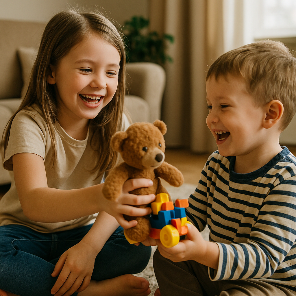 Sibling Play: Sharing Toys and Growing Together